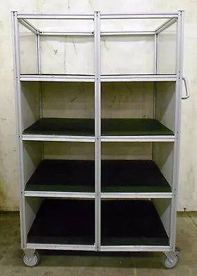 80/20 Industrial Material Handling Cart 8 Shelves 34  Depth 19  W. 13 3/4  H • $200