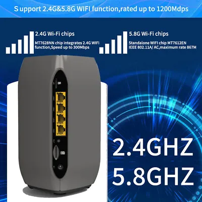 4G WiFi Router Dual Band 1200Mbp Home Wireless Router Built-in Antenna SIM Card  • $108.91