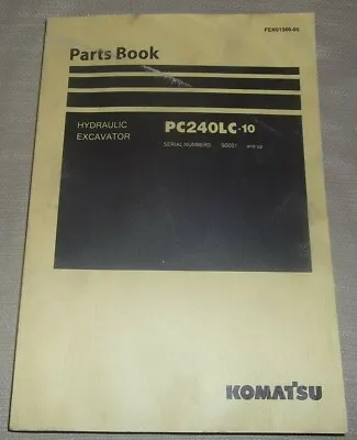 Komatsu Pc240lc-10 Excavator Parts Catalog Manual Book S/n 90001-up • $69.99