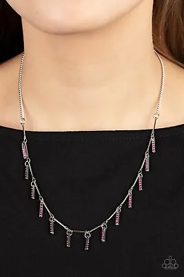 NEW Paparazzi Jewelry Necklace Metro Muse Pink NWT With FREE Earrings • $3