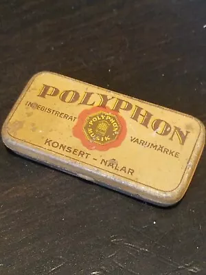 Gramophone Phonograph Needle Tin Nadeldose Polyphon • $22