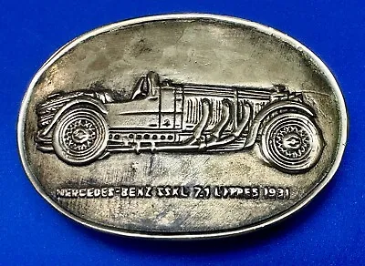 Mercedes Benz SSKL Lippes 1931 Car Collectors Solid Brass Vintage Belt Buckle • $45