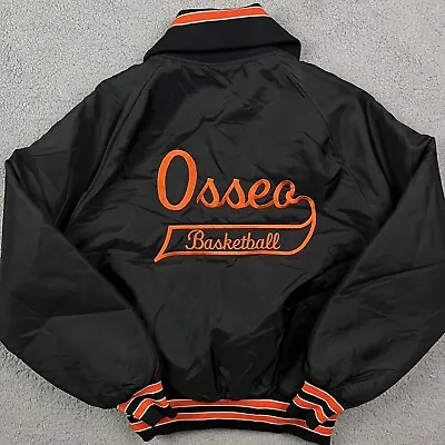 Vintage Osseo Orioles Basketball Jacket High School Coat Minnesota MN Size L • $44.95