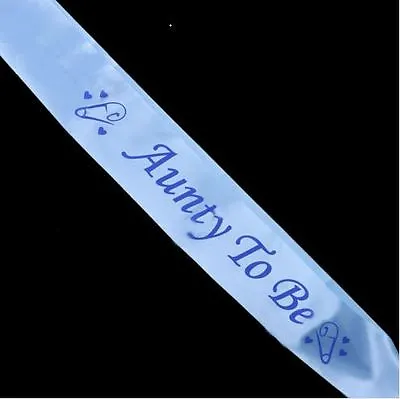 Baby Shower Sash Mummy/Nanny/Grandma To Be PINK/BLUE/WHITE Boy/Girl-UK  • £3.89