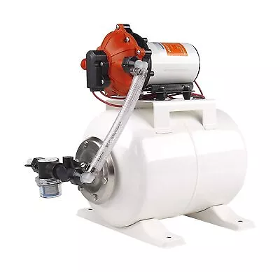 SeaFlo Marine Water Pump 12 V DC 60 PSI 5.5 GPM 2 Gallon Accumulator Tank Sys... • $193.51