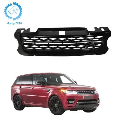 Black Mesh Front Upper Hood Center Grille LR054767 For Range Rover Sport 14-17 • $76.48