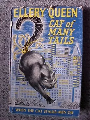 Cat Of Many Tails By Ellery Queen  1949 HC Book DJ Mystery Crime Novel Book Club • $4.99