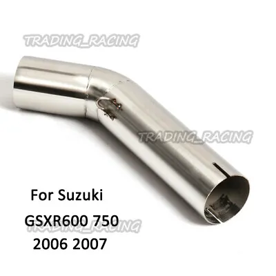 For Suzuki GSXR600 750 2006 2007 Exhaust System Mid Pipe Connecting Tube Slip On • $51.92