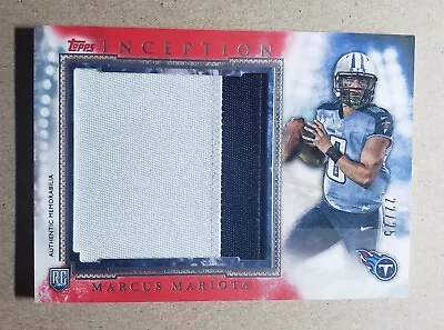 2015 Topps Inception Marcus Mariota Jumbo Patch Rookie /25 Tennessee Titans RC • $21