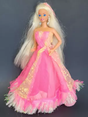 Vintage Dance 'N TWIRL Barbie Doll With Original Dress No Shoes Preowned Condit. • $14.20