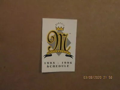 CHL Memphis River Kings Vintage Defunct 1995-1996 Team Logo Pocket Schedule • $15