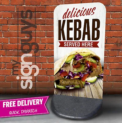 Kebab A Board Pavement Sign Outdoor Ecoflex 2 Cafe Catering Aboard • £84.99