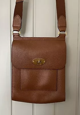 Lovely Genuine Mulberry Large Antony Oak Leather Cross Body Bag • £200