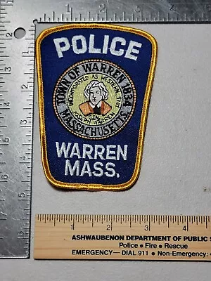 LE9B3 Police Patch Massachusetts Warren Mass • $5.99