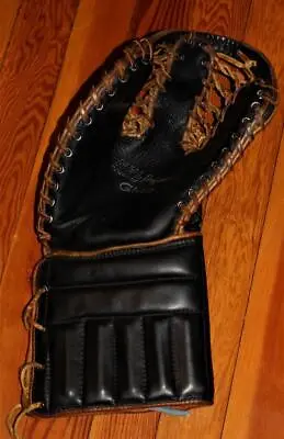 Vintage Cooper Weeks Black Diamond GM9 NHL Professional Black Goalie Glove NMint • $449.99