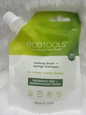 Ecotools Makeup Brush+ Sponge Shampoo Cleaner 3.4floz Travel Size - Brand New • $8.99