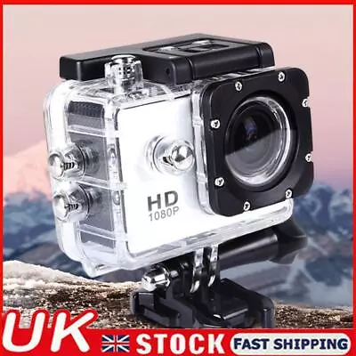 LCD Full HD 1080P DV DVR Action Camera Sports Cam Underwater 30M Camcorder UK • £12.89