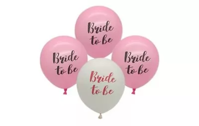 Bride To Be Pink Or White Balloons Hen's Party Bachelorette Favours Decoration • $9.95