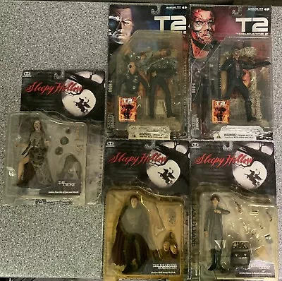 McFarlane Movie Maniacs Terminator 2 & Sleepy Hollow Lot Of 5 Figures See Desc.! • $89