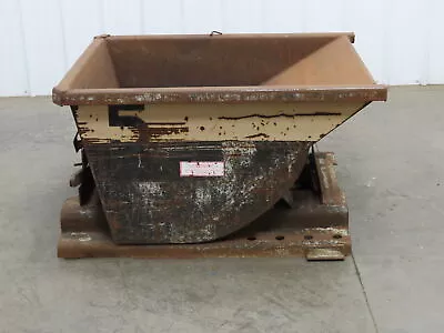 McCullough Wright Self Dumping Hopper 1/4  Yard 4000lb 2 Ton 7 Gauge Bin • $649.99