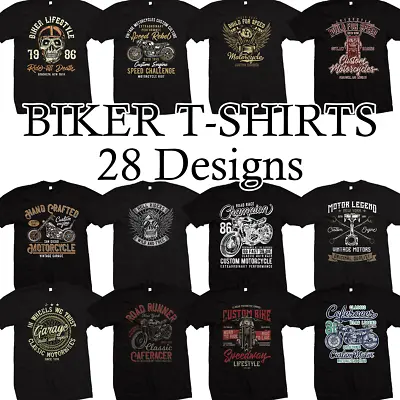 £7.99 • Buy Biker T Shirt - Motorcycle Motorbike T Shirt -  Cafe Racer, Chopper, Bobber ETC