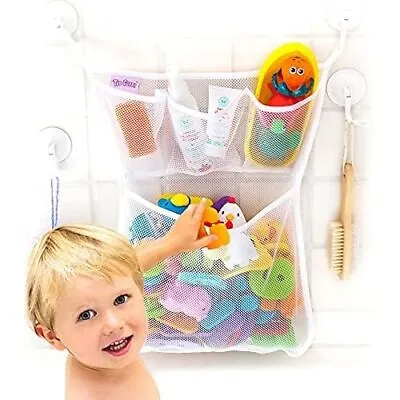 Original Bath Toy Storage Organizer - With Suction Cup & Adhesive Hooks 14 X... • $20.82