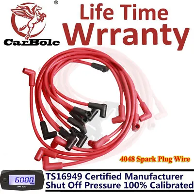 8mm Spark Plug Wire Set For Chevy 305 350 5.7L 305 4048 HEI 90 Over V/C V8 SBC • $33.99