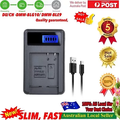 USB Battery Charger For DMW-BLE9 DMW-BLG10 Panasonic Lumix TZ80 TZ90 TZ100 ZS200 • $24.98