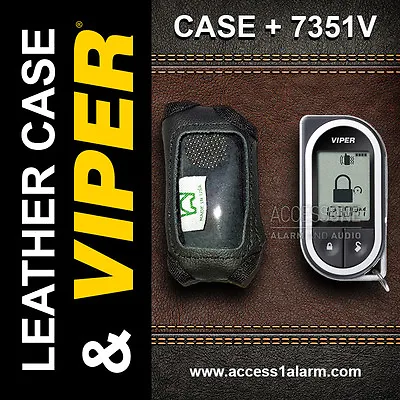 Viper 7351V 2-Way LCD Replacement Remote Control And Leather Case Combo • $145.99