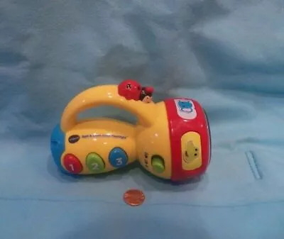 Vtech Spin & Learn Color Flashlight 5 Animal Lights Sounds Colors 123s Kids Toy • $6.50