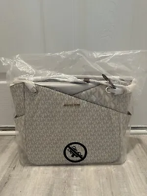 Michael Kors Jet Set Large Signature Cross Chain Shoulder Tote Handbag • $115