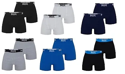 2 Pack Lonsdale London Trunks Boxer Short Boxers Pants Briefs Size XS-4XL • £14.50