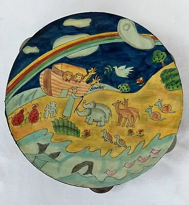 Yair Emanuel Hand Painted Tambourine (Noah's Ark) • $9.99