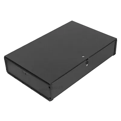 £11.99 • Buy Black A4 Foolscap Cardboard Box File Paper Document Folder Office Storage Case