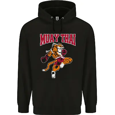 Muay Thai Tiger MMA Mixed Martial Arts Mens 80% Cotton Hoodie • £24.99