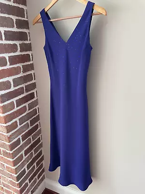 Amanda Smith Petite Blue Sequine Evening Dress - Size 4P • $18.99