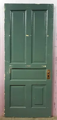 31.5 X79  Antique Vintage Old Victorian Interior SOLID Wood Wooden Door 5 Panels • $199.99