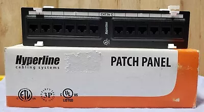 Hyperline 12 Port 19  Patch Panel PPW1-12-8P8C-C5E Qty. 2 NEW • $17