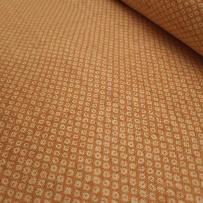 Japanese Traditional Dotted Print On Orange Cotton Fabric Per 50cm 88225 11 • £4