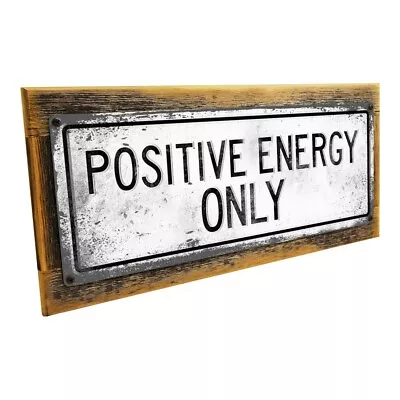 Retro Positive Energy Only Metal Sign; Wall Decor For Studio And Office • $29.99