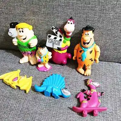 Vintage Flintstone Figures Hollyrock Barney Dino Fred Dinosaurs Set Of 7 (mt) • $25