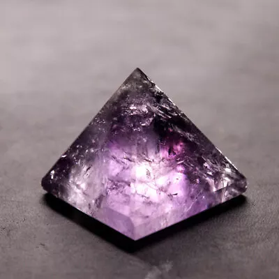 Natural Amethyst Quartz Crystal Orgonite Energy Pyramid Chakra Healing Gemstone • $7.49