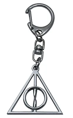 £2.50 • Buy Harry Potter Silver Deathly Hallows Pendant Key Ring