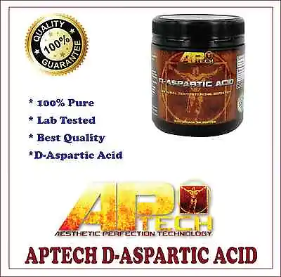 $39.95 • Buy D-ASPARTIC ACID APTECH 200g DAA TESTOSTERONE BOOSTER BEST AVAILABLE QUALITY