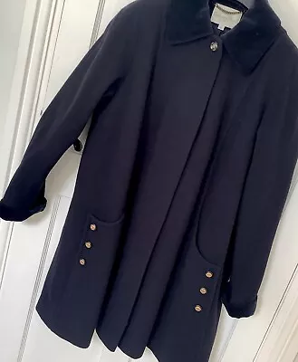 Vintage Style Cashmere Blend Wool Coat Size 8  • £9.99