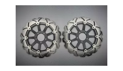 AVDB Front Wave Brake Discs Rotors Pair 320mm KAWASAKI ZZR 1100 ZX-11 1993-2001 • $270.70