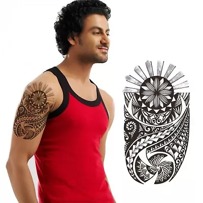 Fake Temporary Tattoos DIY Realistic Body Art Sticker TRIBAL MAORI TURTLE • £2.89