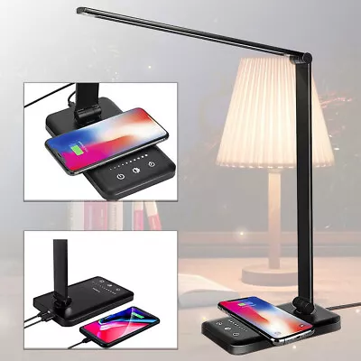 5 Level Dimmable Touch LED Desk Lamp Bedside Study Reading Table Light USB Cable • $35.99