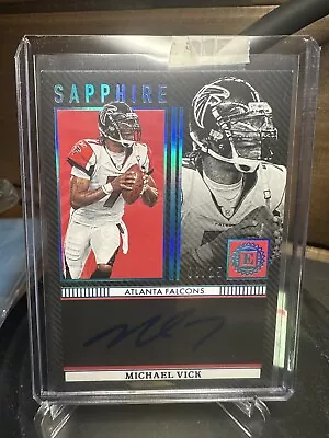 2022 Michael Vick /25 Panini Encased Sapphire Signatures #63 ON CARD BLUE AUTO  • $89.99