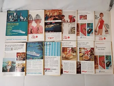National Geographic Complete Set Of 12 Issues 1965 Alps Churchill Nile Vietnam • $17.98